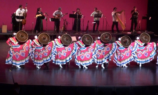 The Mexican Folkloric Dance Company of Chicago and Mariachi Perla de Mexico.